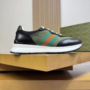 gucci ​re motion premium sneakers black green