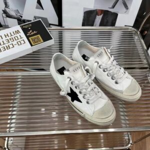 golden goose vstar2 sneakers canvas black