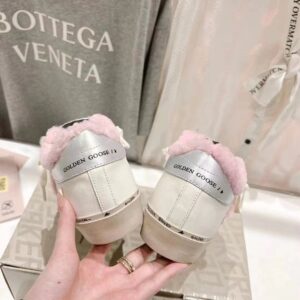 golden goose hi star sneakers pink wool