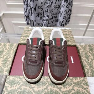 gucci re web sneakers maroon