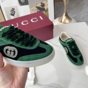 gucci 3d gg trainers green black