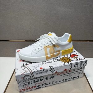 dolce & gabbana sneakers white yellow