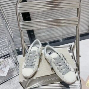 golden goose superstar sneakers silver