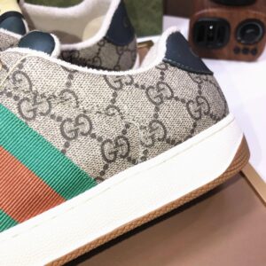 gucci distressed screener sneaker grey