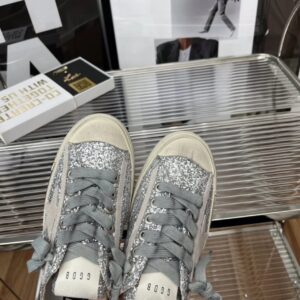 golden goose vstar2 sneakers silver