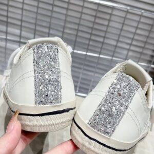 golden goose vstar2 sneakers white gold
