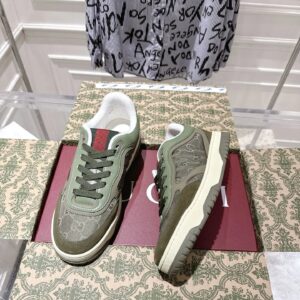 gucci re web sneakers olive