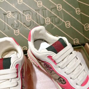 gucci re web sneakers white pink