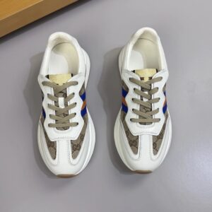 gucci ​re motion premium sneakers white gray