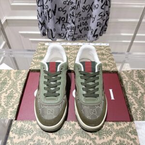 gucci re web sneakers olive