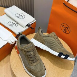 hermes bouncing sneakers brown