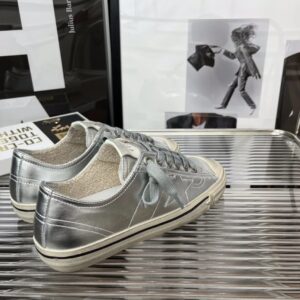 golden goose vstar2 sneakers silver