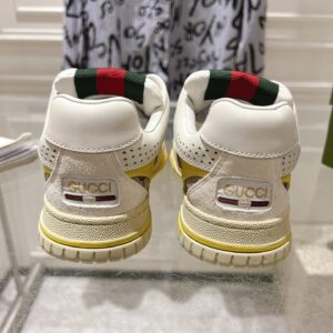 gucci re web sneakers white yellow