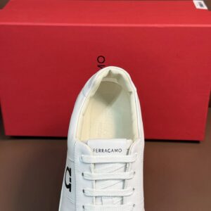 ferragamo premium cowhide sneake white