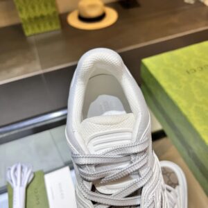 gucci screener low top sneakers white gray