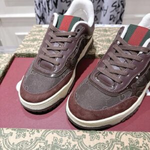 gucci re web sneakers maroon