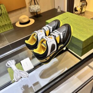gucci screener low top sneakers yellow