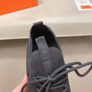 hermes lift slip ons sneakers black white