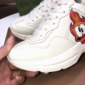 gucci rhyton clunky sneakers white yellow