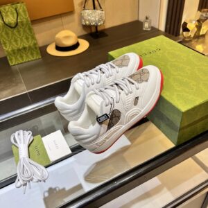 gucci screener low top sneakers white gray