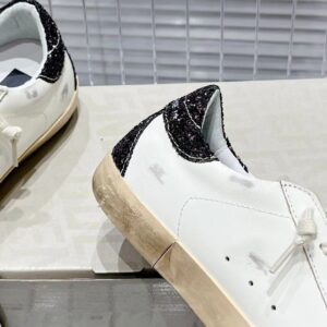 golden goose superstar sneakers black silver