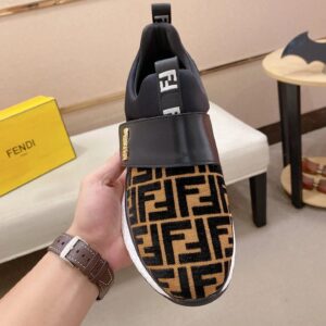 fendi high top sneakers black