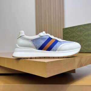 gucci ​re motion premium sneakers white blue