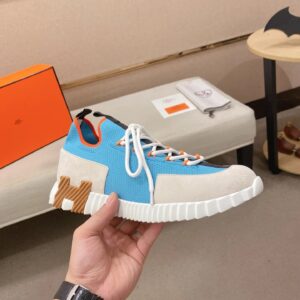 hermes lift slip ons sneakers blue white