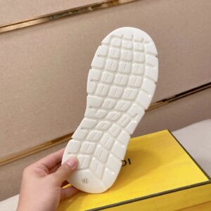 fendi new sneakers leather white