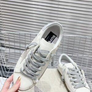 golden goose superstar sneakers silver