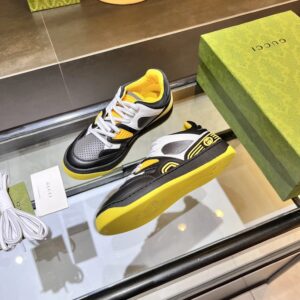 gucci screener low top sneakers yellow