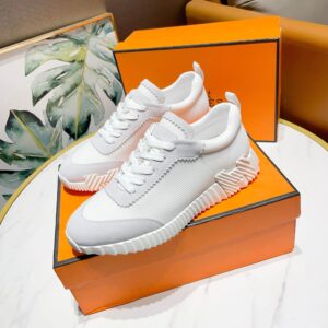 hermes bouncing casual sneakers white