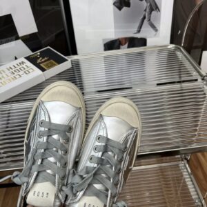 golden goose vstar2 sneakers silver