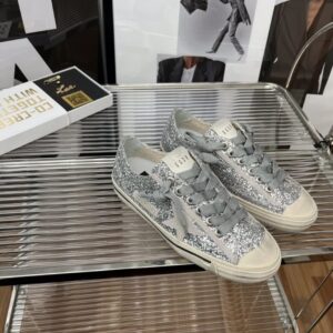 golden goose vstar2 sneakers silver
