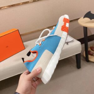 hermes lift slip ons sneakers blue white