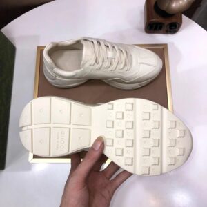gucci rhyton clunky sneakers white