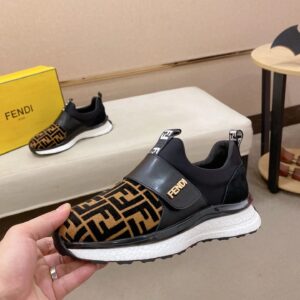 fendi high top sneakers black