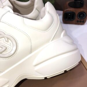 gucci rhyton clunky sneakers white