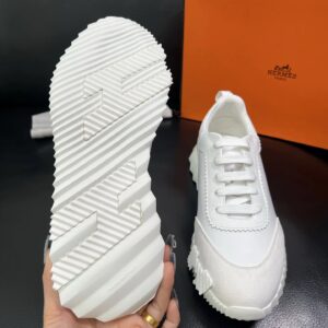 hermes bouncing luxury sneakers white
