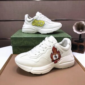 gucci rhyton clunky sneakers white yellow