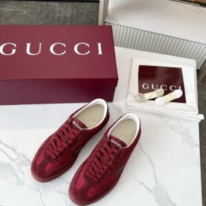 gucci 3d gg trainers red