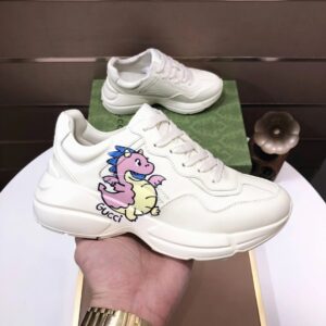 gucci rhyton clunky sneakers white dragon