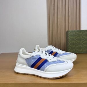 gucci ​re motion premium sneakers white blue