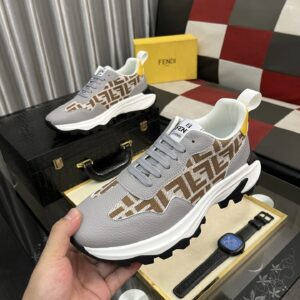fendi new driving sneakers grey