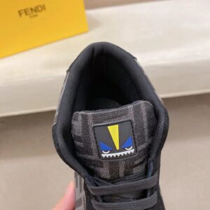 fendi high top sneakers black