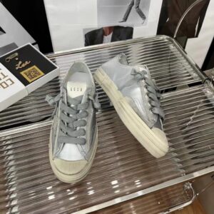 golden goose vstar2 sneakers silver gray