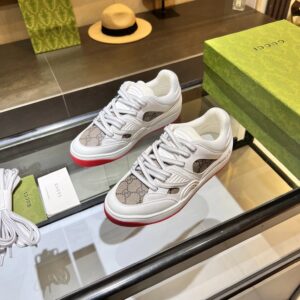 gucci screener low top sneakers white gray