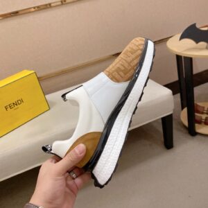 fendi high top sneakers white