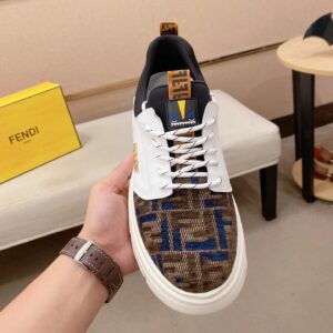 fendi new sneakers leather white
