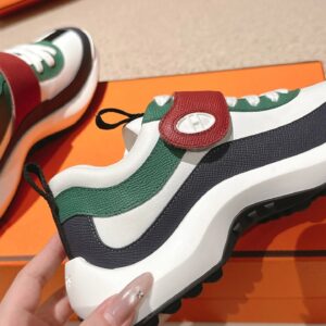 hermes loop leather sneakers multi color